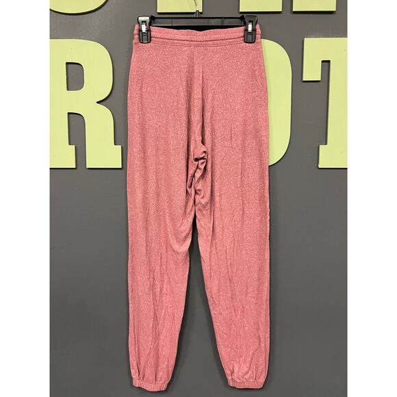 Aeropostale Butter Soft Mauve Fleece Joggers Size XS - Picture 2 of 3
